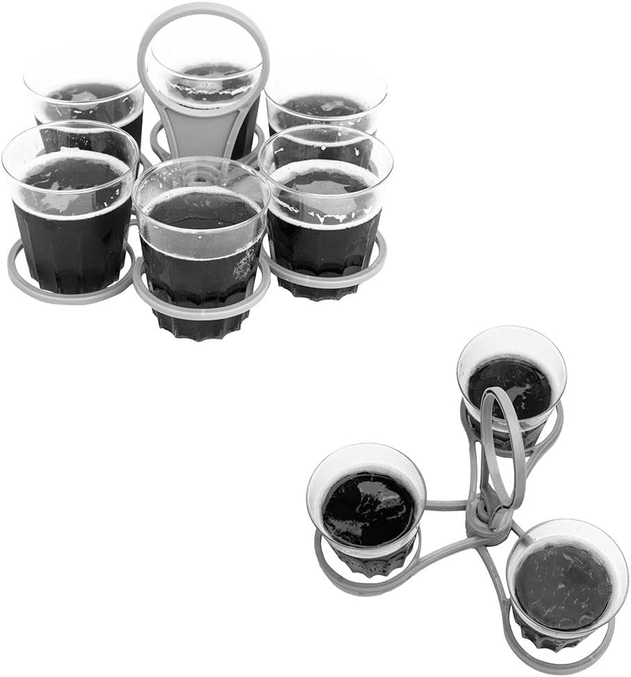Rotating Cup Holder Fold Away Cup Carrier,Portable Drink Carrier for Big Cups,Reusable Drink Delivery Carrier with Handle for Festival Sports - Image 8