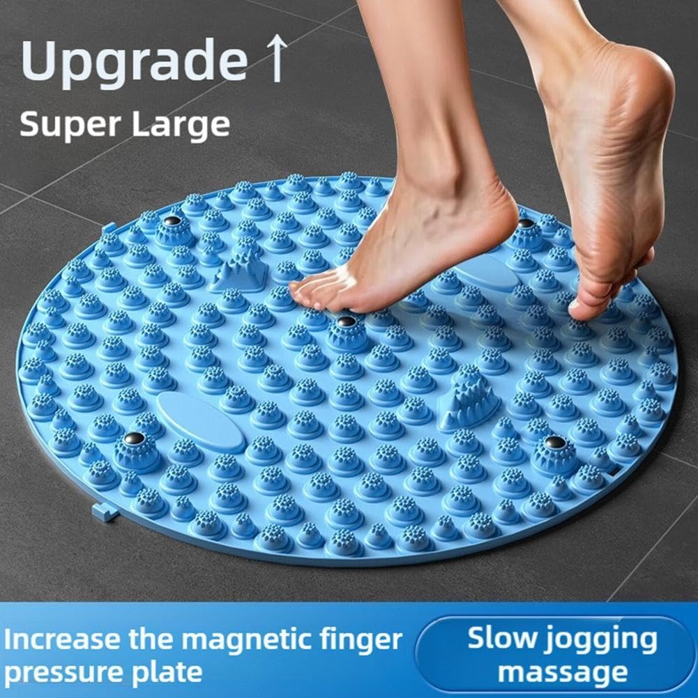 Foot Massager Mat,Relaxation Massage Mat Feet Massage Pad,Foot Reflexology Stone Pad,Ergonomic Acupressure Mat for Feet Relaxation,Portable Massage Tool for Walking & Long Sittin (Purple 37CM) - Image 2