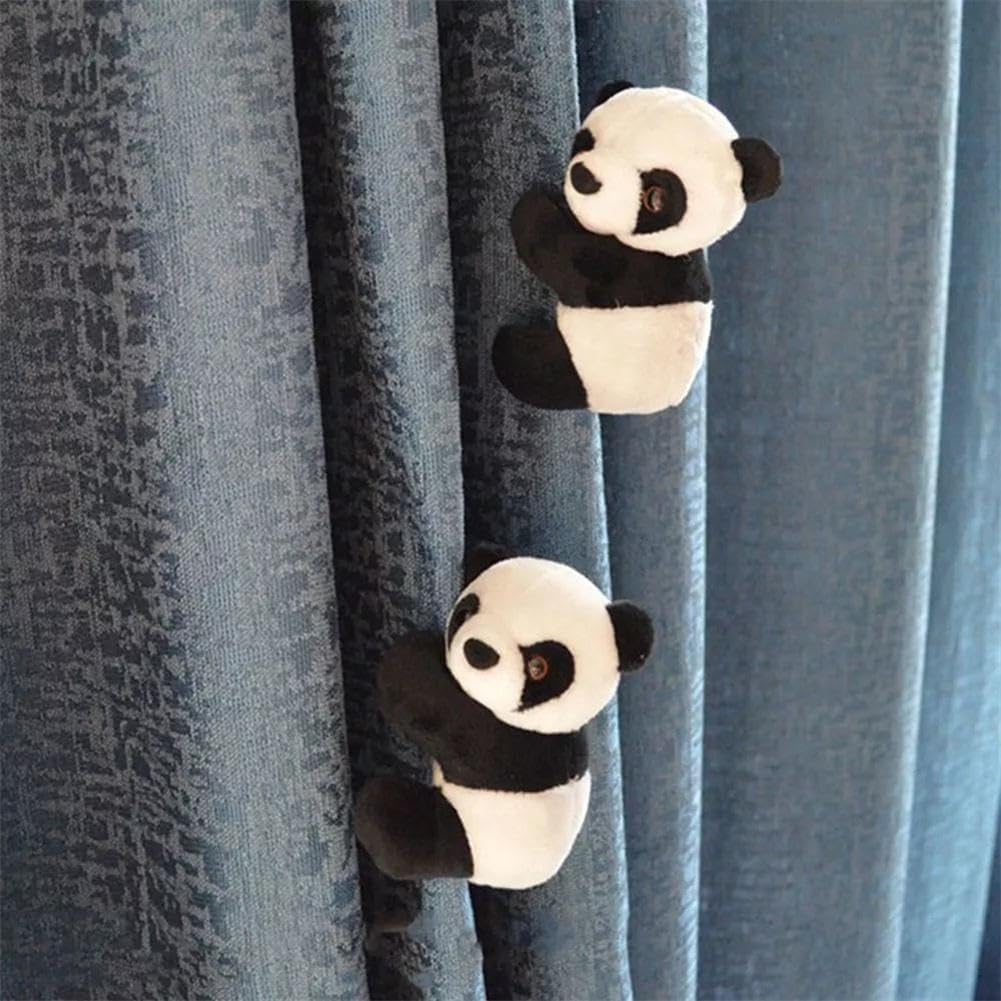 Mini Panda Figurines,Cute Panda Bamboo Toys Panda Cake Decoration,Panda Clips Curtain Holder,Home Decoration Plant Pots Bonsai Craft Decor,Chinese Style Souvenir - Image 5