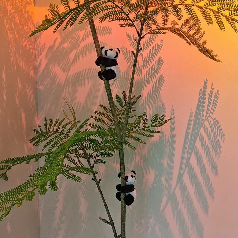 Mini Panda Figurines,Cute Panda Bamboo Toys Panda Cake Decoration,Panda Clips Curtain Holder,Home Decoration Plant Pots Bonsai Craft Decor,Chinese Style Souvenir - Image 7