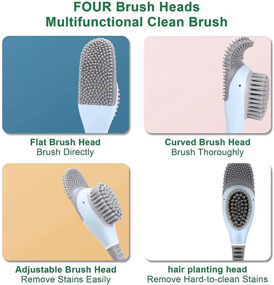 Diving Duck Toilet Brush,Soft Silicone Flex Toilet Brush and Holder,Cartoon Duck Deep Cleaning Bathroom Brush Toilet Accessory,Creative Wall-Mounted Silicone Toilet Cleaner Brush - Image 5