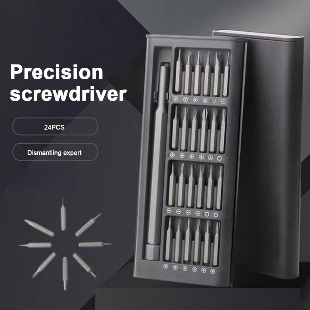24-in-1 Precision Screwdriver Set,Mini Carrying Repair Kit,Precision Screwdriver Set for Phone, Computer, Watch, Laptop, Game Console, Eyeglass, Electronic - Image 2