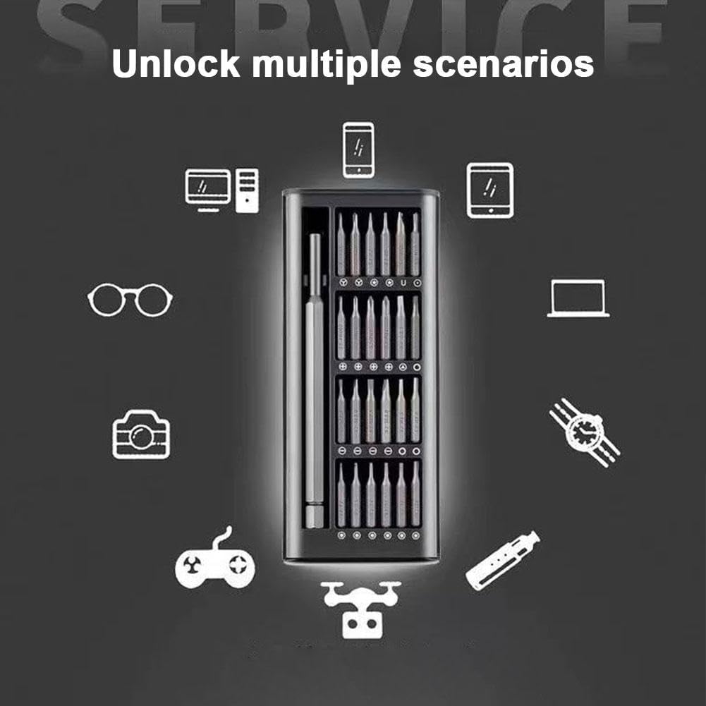 24-in-1 Precision Screwdriver Set,Mini Carrying Repair Kit,Precision Screwdriver Set for Phone, Computer, Watch, Laptop, Game Console, Eyeglass, Electronic - Image 3