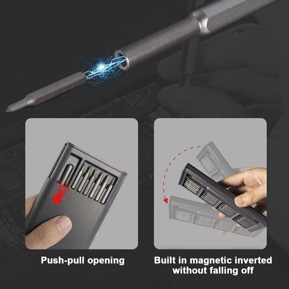 24-in-1 Precision Screwdriver Set,Mini Carrying Repair Kit,Precision Screwdriver Set for Phone, Computer, Watch, Laptop, Game Console, Eyeglass, Electronic - Image 4