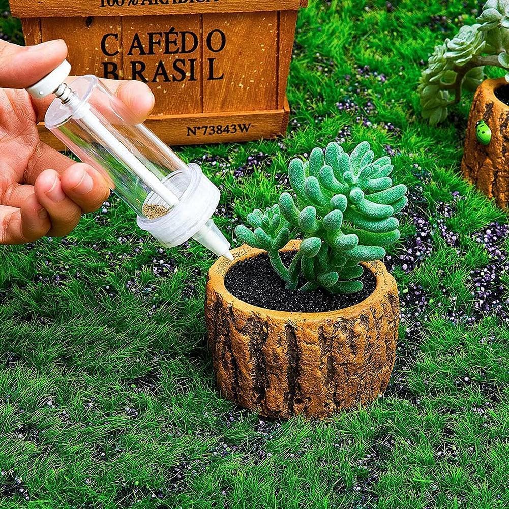 Mini Seed Spreader, 2025 Upgrade Mini Sowing Seed Dispenser, Small Hand Seed Planter Tool, Manual Seedlings Dibber and Widger Set, Garden Seed Planter Seed Counter for Spreading - Image 8