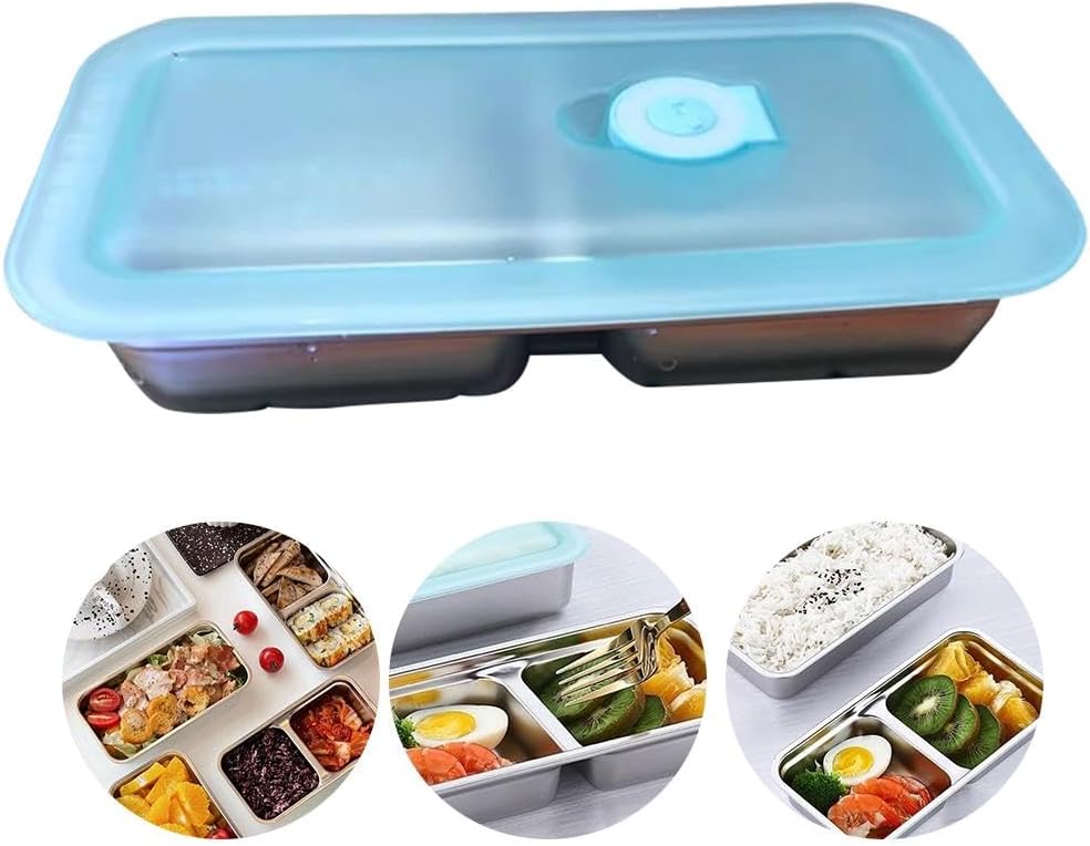 Grab and Go Snack Containers – Reusable Stainless Steel Double Compartment Containers with Lids, Stainless Steel Snack Containers, Snacks Dips for Snacks, Dips, Takeout, Travel - Image 8