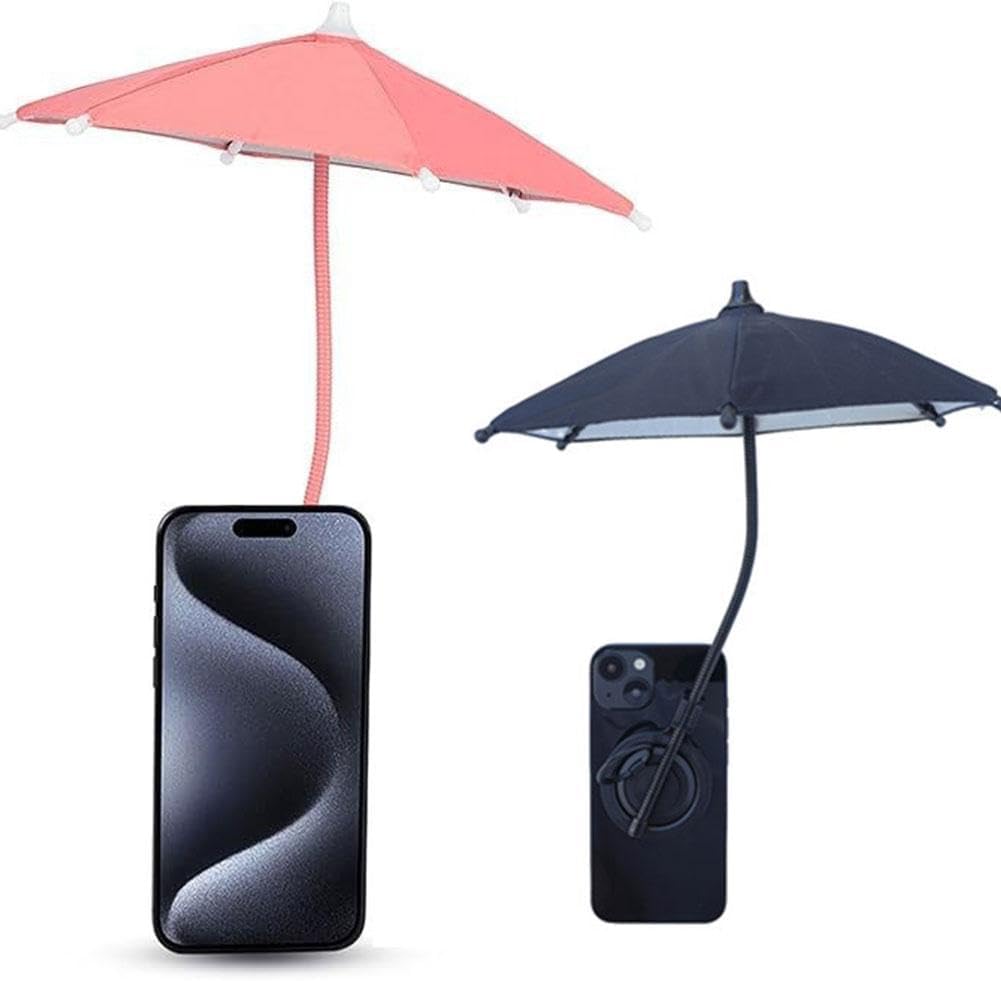 Phone Umbrella for Sun, Adjustable Magnetic Phone Sun Shade Umbrella, Universal Phone Umbrella Sun Blocker Cover Visor for Beach Pool Outdoor - Image 1