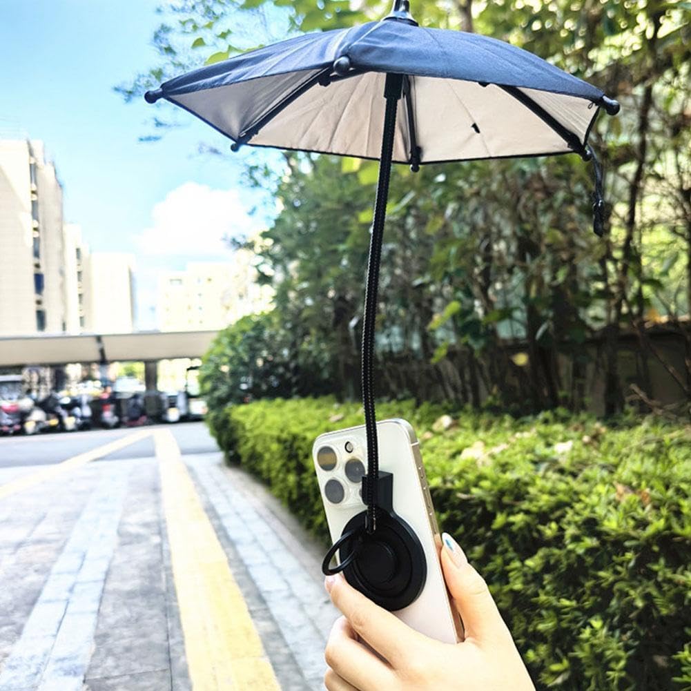 Phone Umbrella for Sun, Adjustable Magnetic Phone Sun Shade Umbrella, Universal Phone Umbrella Sun Blocker Cover Visor for Beach Pool Outdoor - Image 5