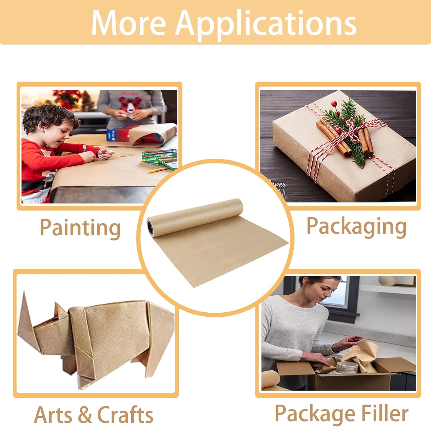 Brown Kraft Paper Roll - 15