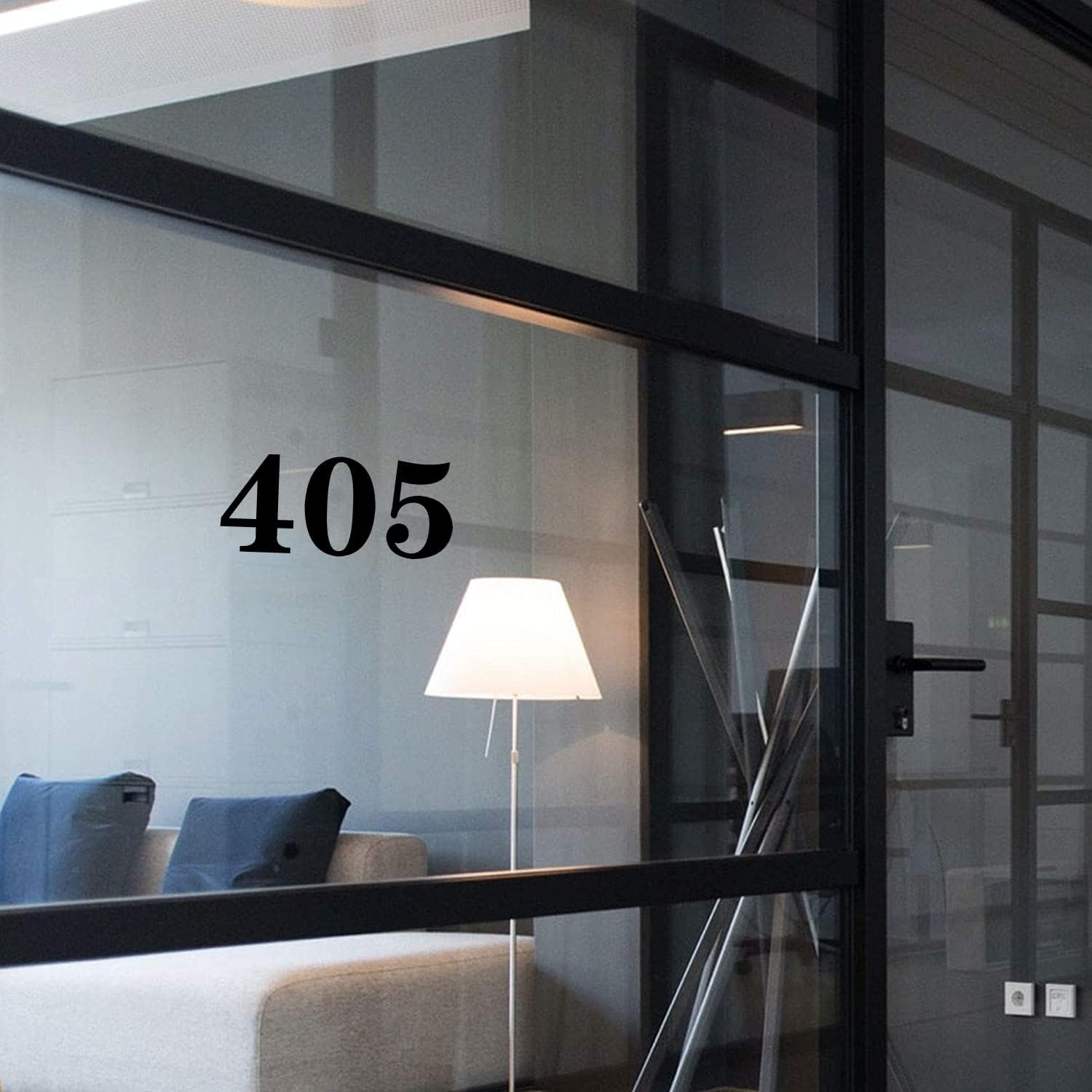 4 Inch Numbers Sticker, (0-9, 5 Sets) Modern Number Vinyl Waterproof Number Self Adhesive Sticker for Signs, Door, Cars, Trucks, Home, Business, Address Number (4 inch) - Image 3
