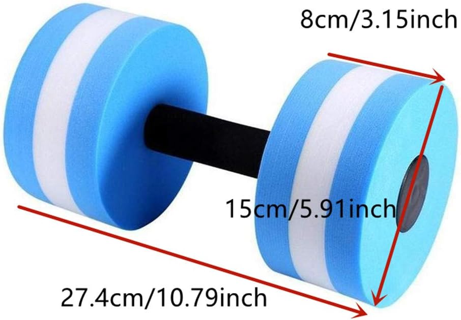 Water Aerobics EVA Water Foam Floating Dumbbell Automatic Float Aquatic Barbell for Water Yoga Fitness and Pool Exercise - Image 4