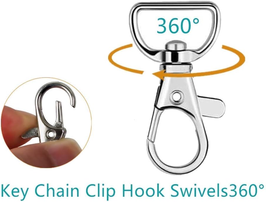 40PCS Swivel Snap Hooks, Premium Lanyard Snap Hook for Lanyard and Sewing Projects (3/4” Inside Width)… - Image 3