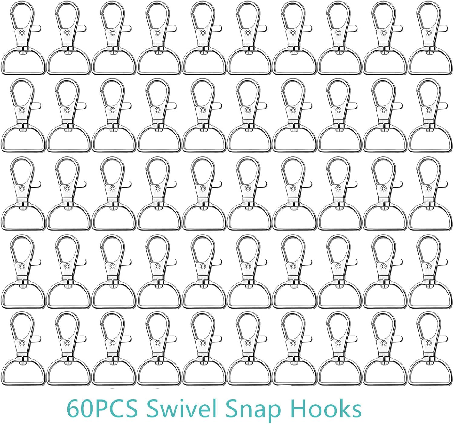 40PCS Swivel Snap Hooks, Premium Lanyard Snap Hook for Lanyard and Sewing Projects (3/4” Inside Width)… - Image 5