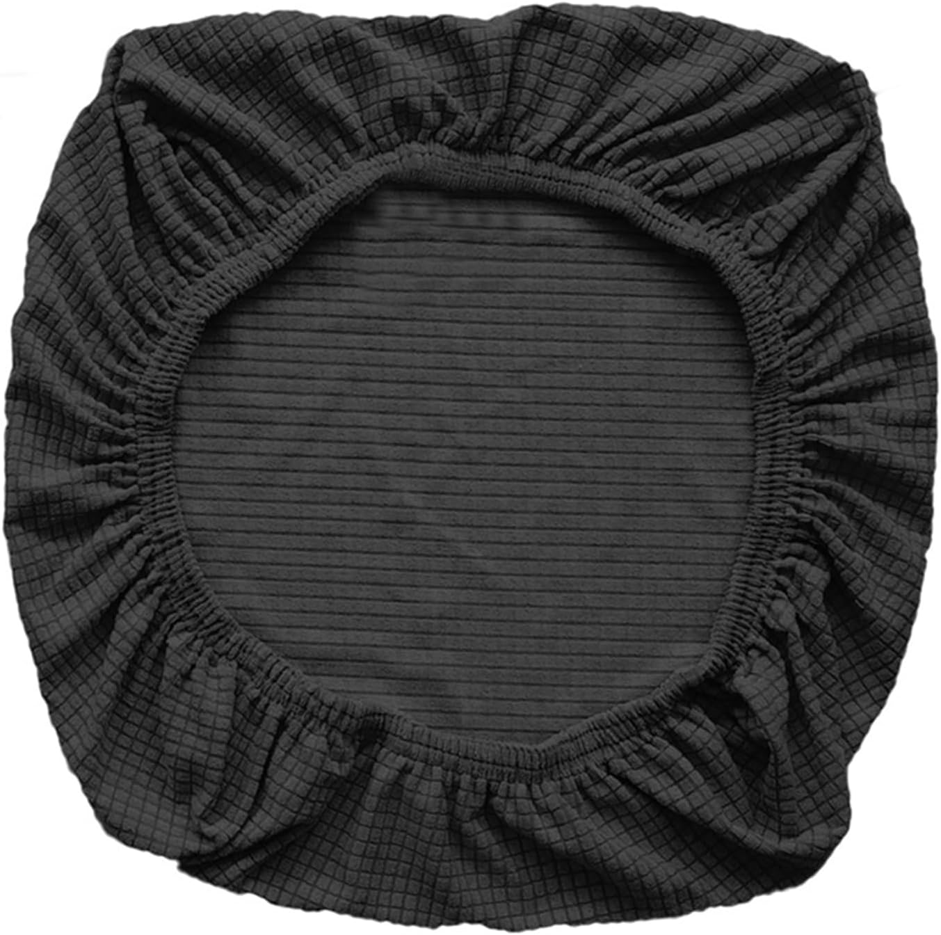 Office Chair Covers, Elastic Stretch Computer Chair Seat Slipcovers Super Fit Anti-dust Desk Seat Cover Spandex Removable Washable Kitchen Chair Protective Cover (Black) - Image 1