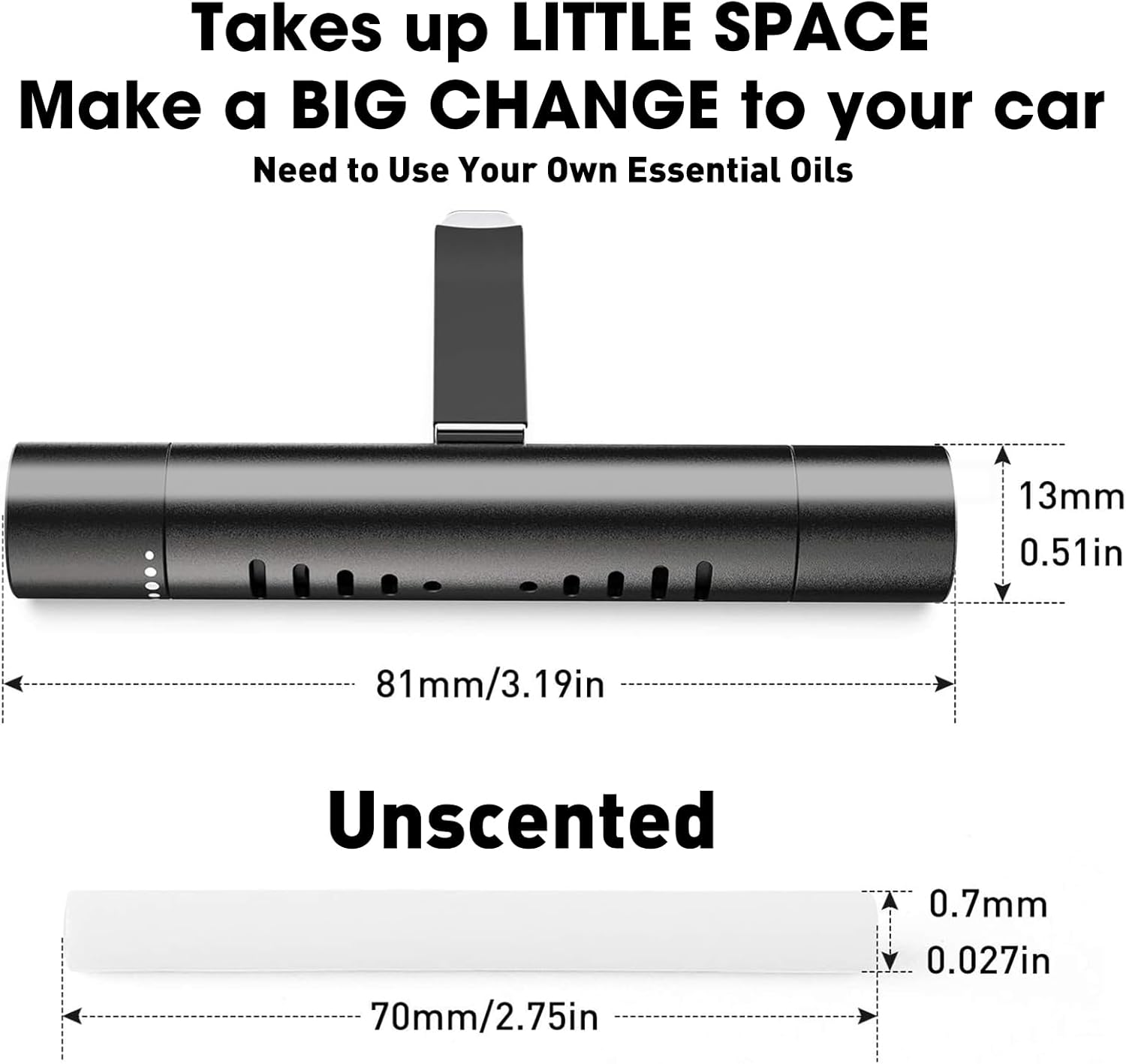 2 Custom Car Vent Diffusers Come with three custom aroma sticks - Image 2