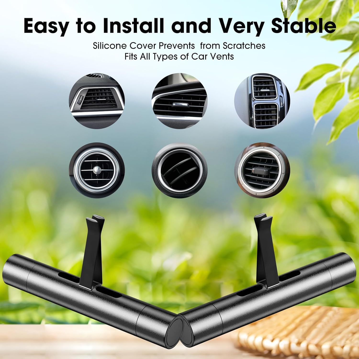 2 Custom Car Vent Diffusers Come with three custom aroma sticks - Image 5