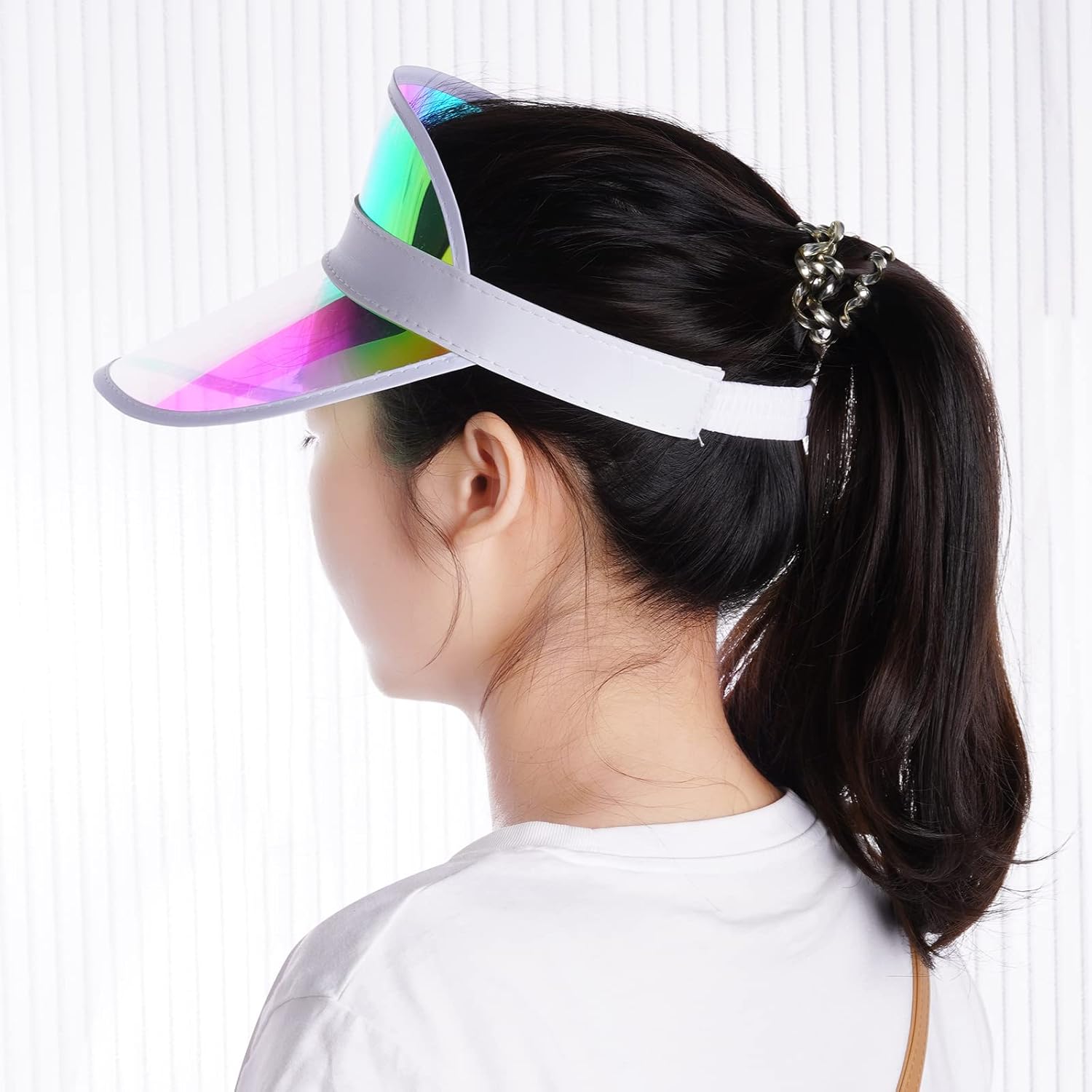 6 Pack Sun Visor Hats Cap Sports Visors Beach Tennis Golf Headwear for Women Men - Image 6