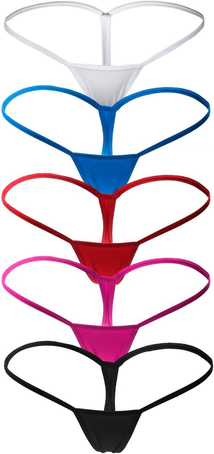 Women's Low Rise Micro Back G-string Thong Panty Underwear - Image 1