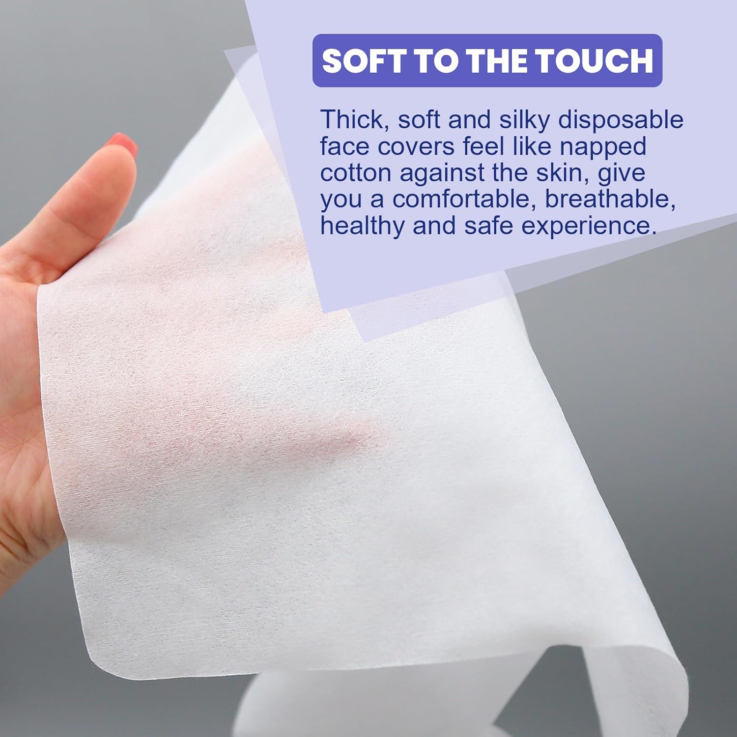 100PCS Upgrade Disposable Face Cradle Covers, Medical-Grade, Ultra Soft, Luxurious, Non-Sticking Massage Face Covers, Large Disposable Headrest Covers for Massage Tables and Massage Chairs - Image 4