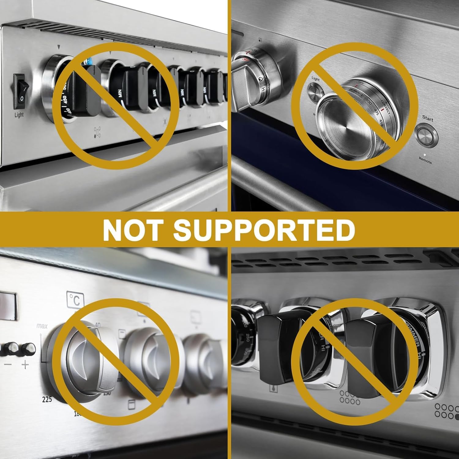 10Pcs Stove Locks,Child Safety Oven Knob Covers Stove Lock,Stove Stopper Knob Safety Covers,Stove Protector for Kids(Transparent Black) - Image 8