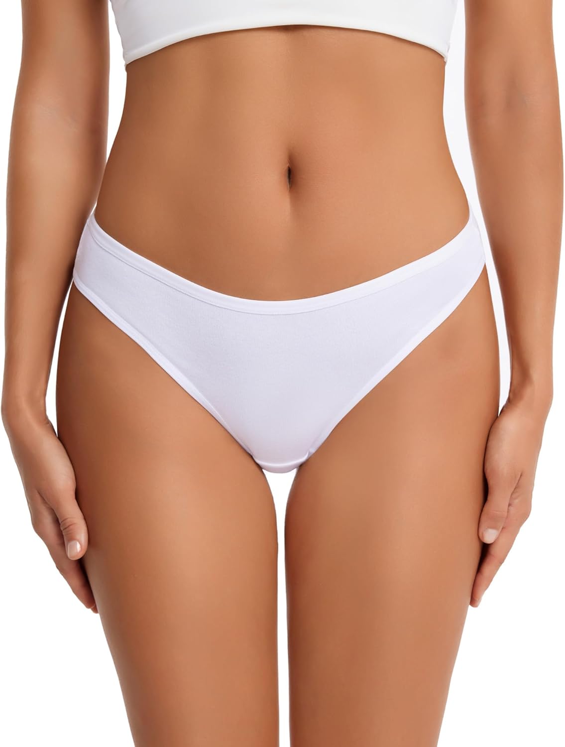 Women's Breathable Cotton Thong Panties Pack of 6 - Image 3