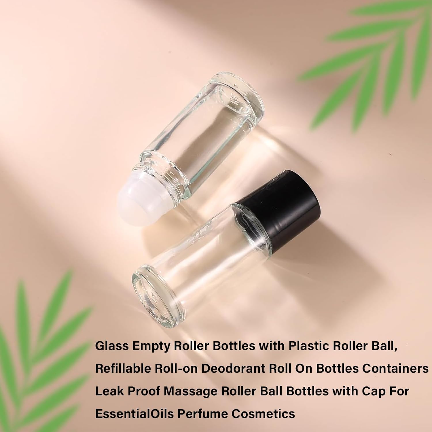 4PCS Essential Oil rolling Bottle, 30ml Portable Transparent Empty Glass Essential Oil Rolling Bottle,Refillable Cosmetic Perfume Rolling Bottle,For Fragrance Essential Oil - Image 7