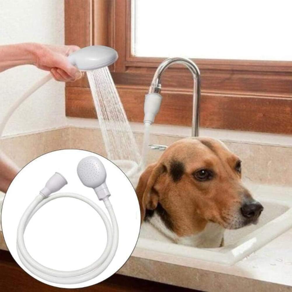 Portable Rubber Hose Spray, 1.3 Meters Pet Shower Sprayer Hand Held Hose,Hose Bath Tub Sink Spray Attachment for Washing Hair Pet Shower - Image 7