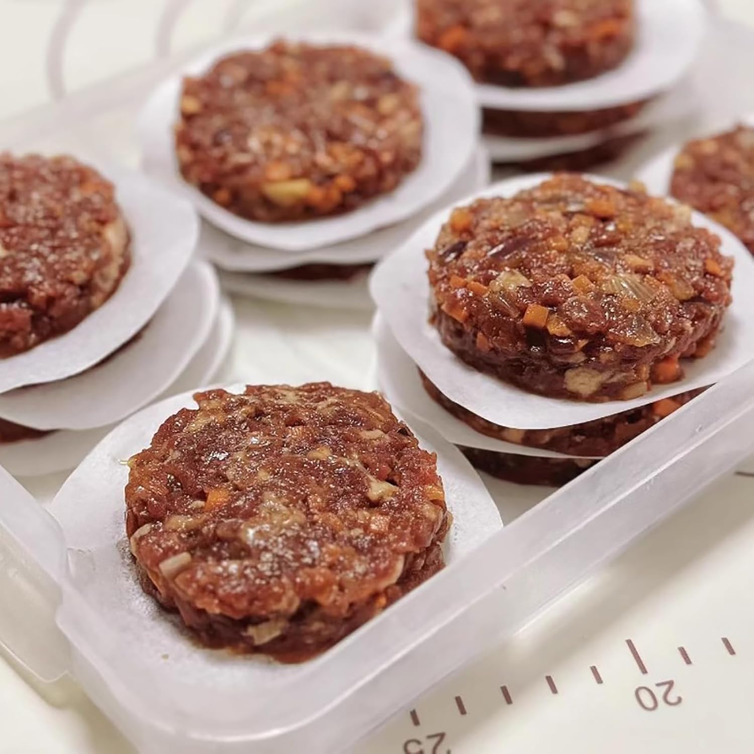1500pcs Hamburger Patty Paper, 4.5IN Non-Stick Wax Papers, Round Parchment Paper, Food-Grade Burger Sheets for Patty Separating, Freezing, BBQ, Ground Beef and Turkey - Image 5