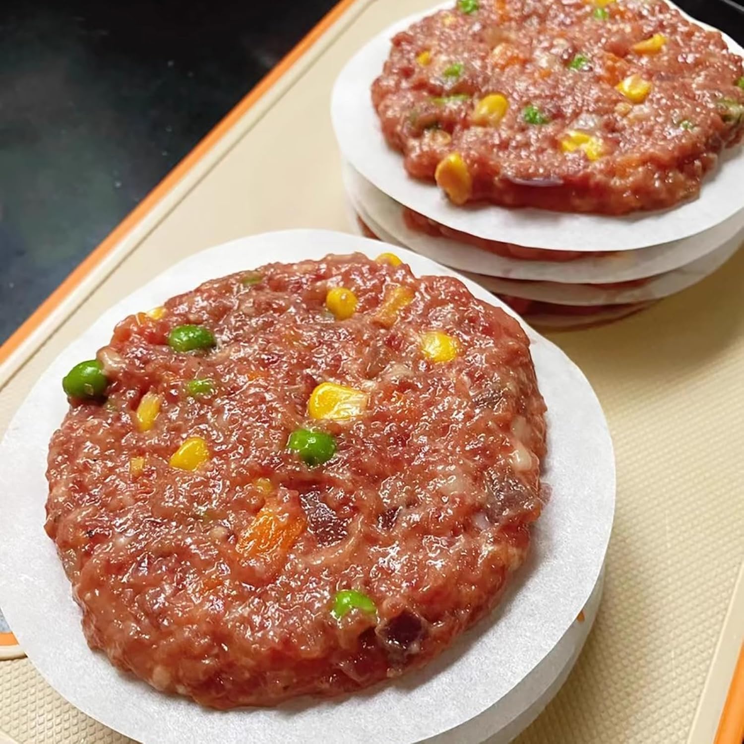 1500pcs Hamburger Patty Paper, 4.5IN Non-Stick Wax Papers, Round Parchment Paper, Food-Grade Burger Sheets for Patty Separating, Freezing, BBQ, Ground Beef and Turkey - Image 6