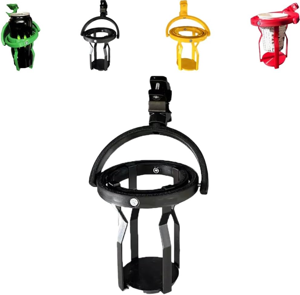 Gyroscopic Cup Holder, Self-Leveling Cup Holder for Motorcycles, Anti-Spill Drink Holder Auto, Balancing Beverage Holder Heavy, Djustable Clip on Hanging Cup Holder for Trucks, Boats, Bicycles(Black) - Image 1