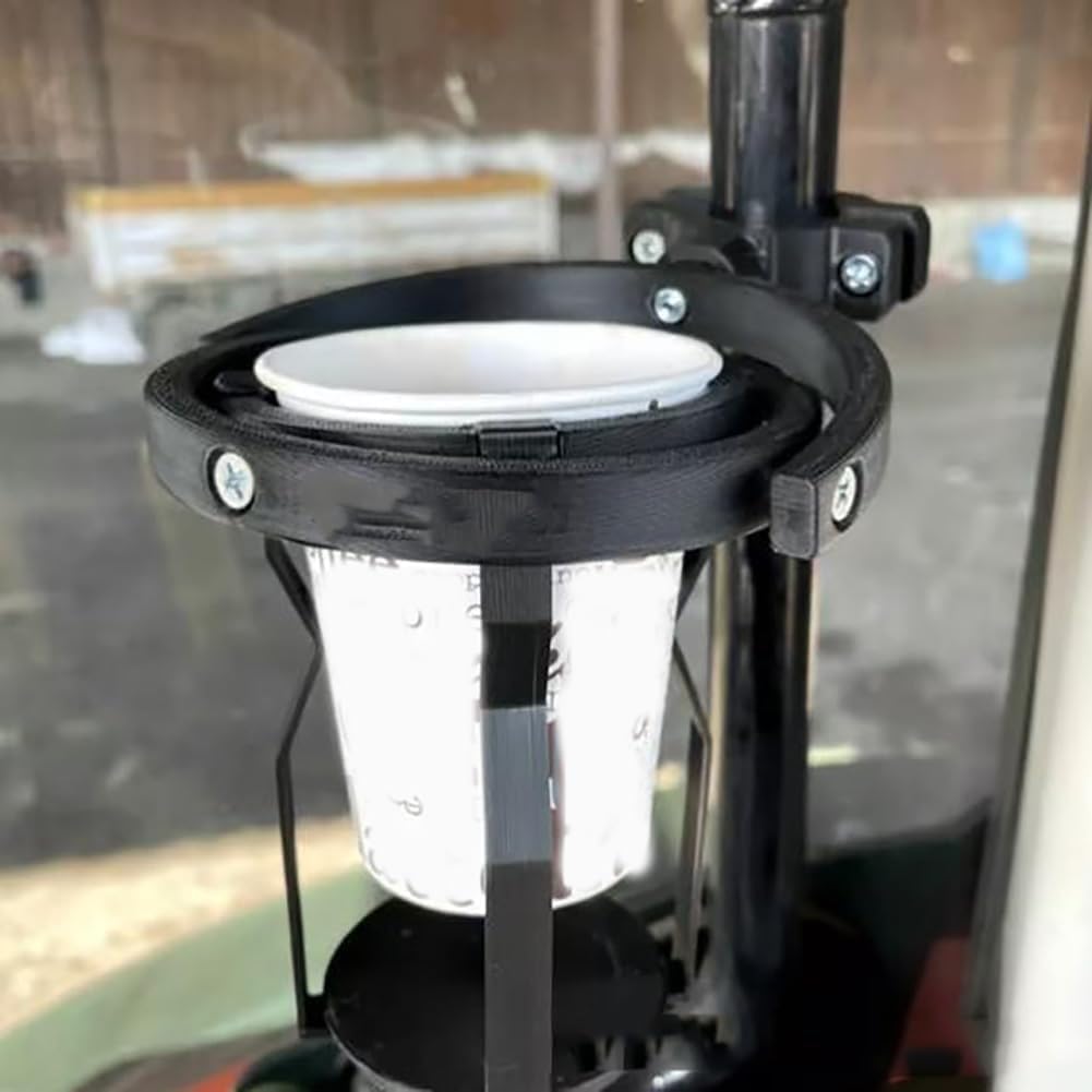 Gyroscopic Cup Holder, Self-Leveling Cup Holder for Motorcycles, Anti-Spill Drink Holder Auto, Balancing Beverage Holder Heavy, Djustable Clip on Hanging Cup Holder for Trucks, Boats, Bicycles(Black) - Image 6