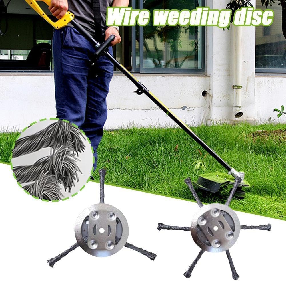 Universal Steel Wire Weedeater Head, Universal Wire Trimmer Head, Steel Wire Trimmer Head, Universals Steels Wires Grass Trimmer Heads, for Weed Eater, Grass Removal Tool (1, 3 Blades) - Image 2