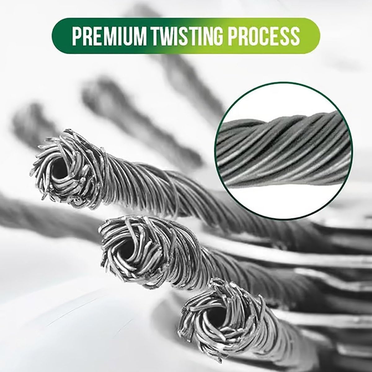 Universal Wire Weed Eater Head,Steel Wire Wheel Grass Trimmer,Steel Wire Weed Eater Head,Rotary Cutter Trimmer Head for String Trimmers, Gardening Lawnmower, Moss & Rust Removal (3 Knives) - Image 7