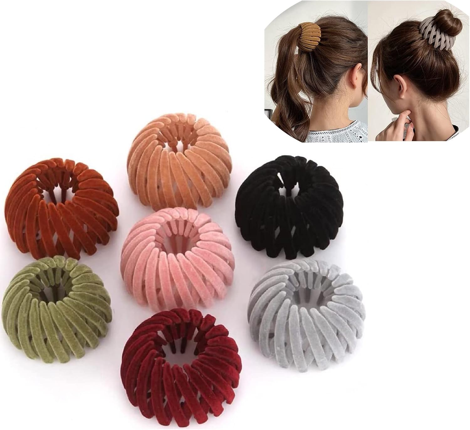 7PCS Birds Nest Hair Clip Holder and Lazy Plate Hairpin for Thin Hair - Image 1