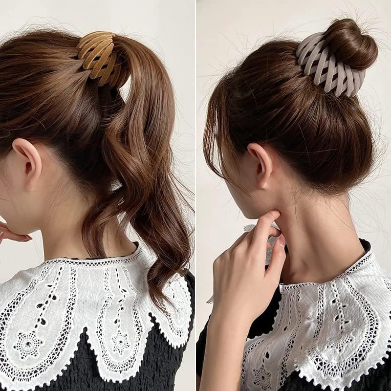 7PCS Birds Nest Hair Clip Holder and Lazy Plate Hairpin for Thin Hair - Image 2