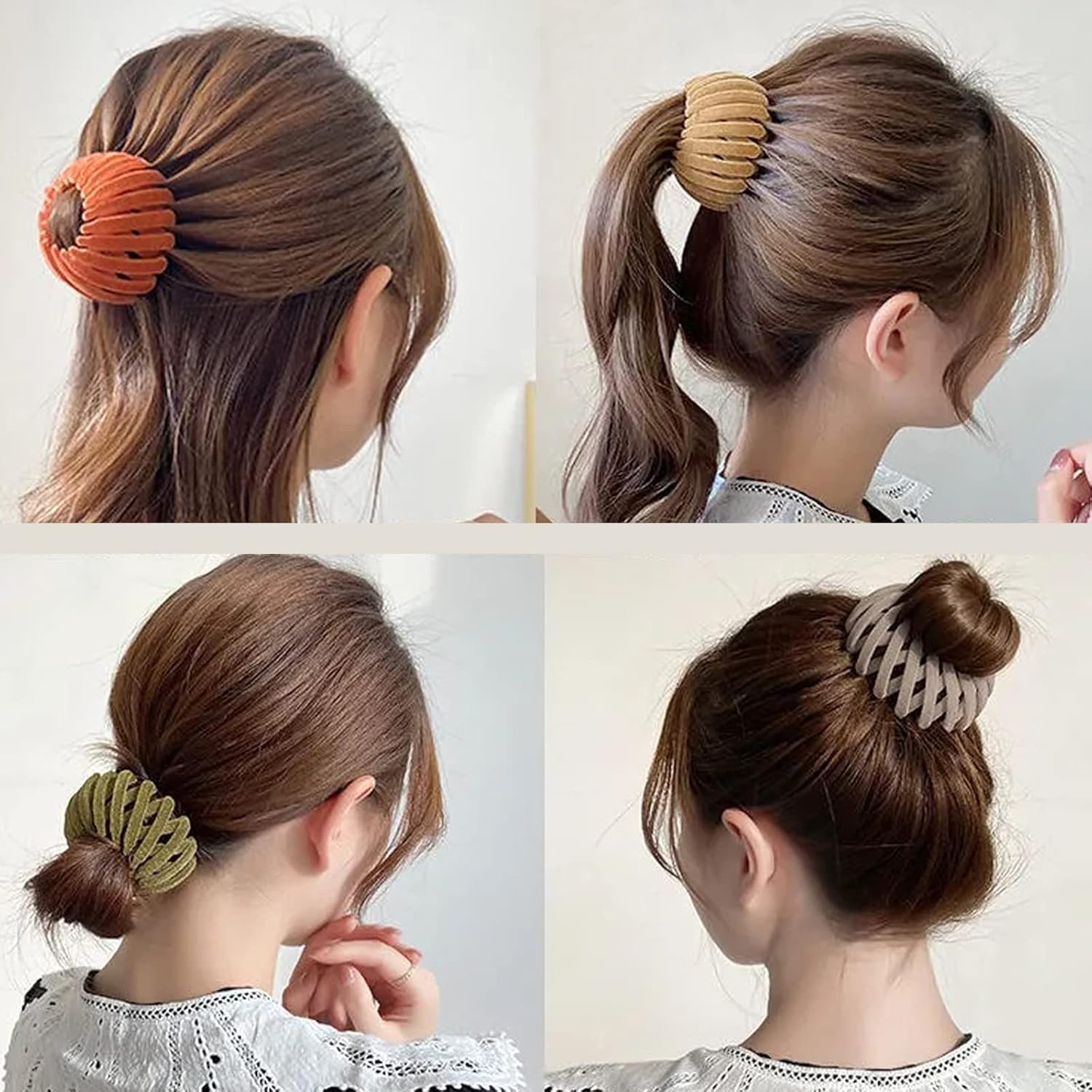 7PCS Birds Nest Hair Clip Holder and Lazy Plate Hairpin for Thin Hair - Image 3