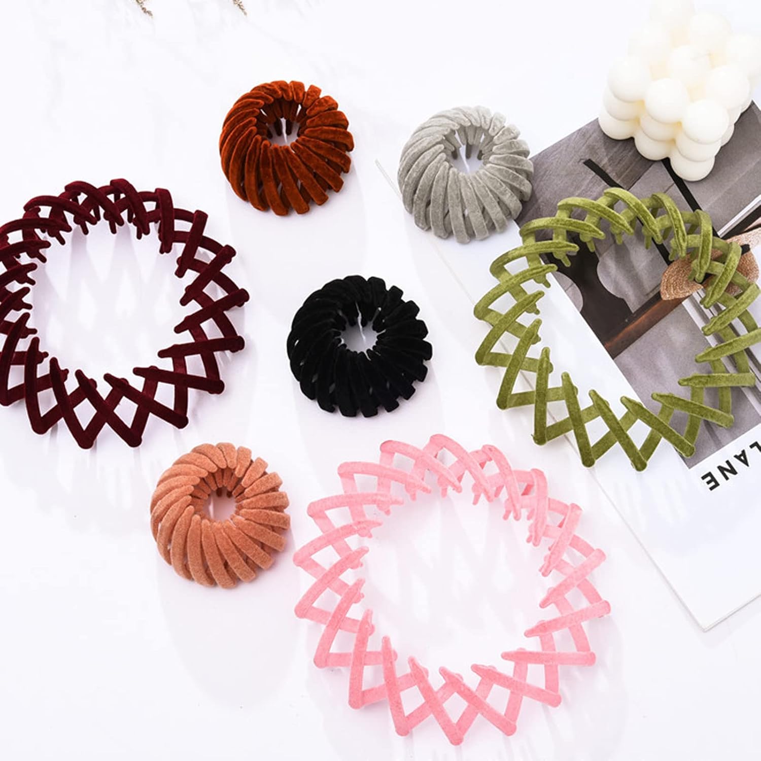 7PCS Birds Nest Hair Clip Holder and Lazy Plate Hairpin for Thin Hair - Image 5