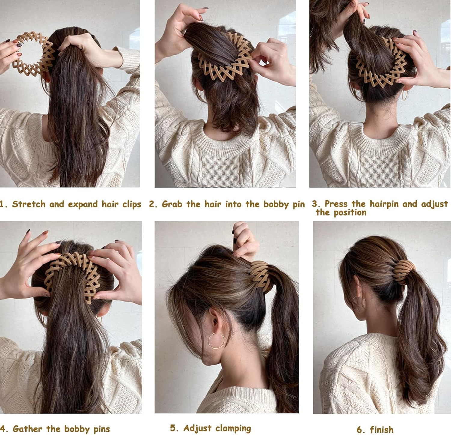 7PCS Birds Nest Hair Clip Holder and Lazy Plate Hairpin for Thin Hair - Image 6