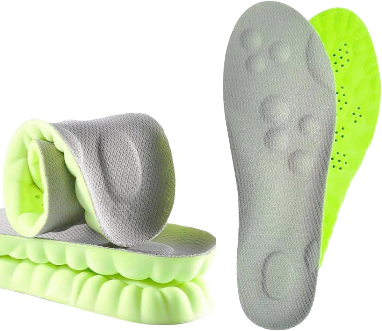 sneaker insoles memory foam replacement insoles with Excellent Shock Absorption and Cushioning for Men and Women Comfortable Feet Relief Insoles (Men US 7.5-10 Women US 8-11, 1 pair) - Image 1
