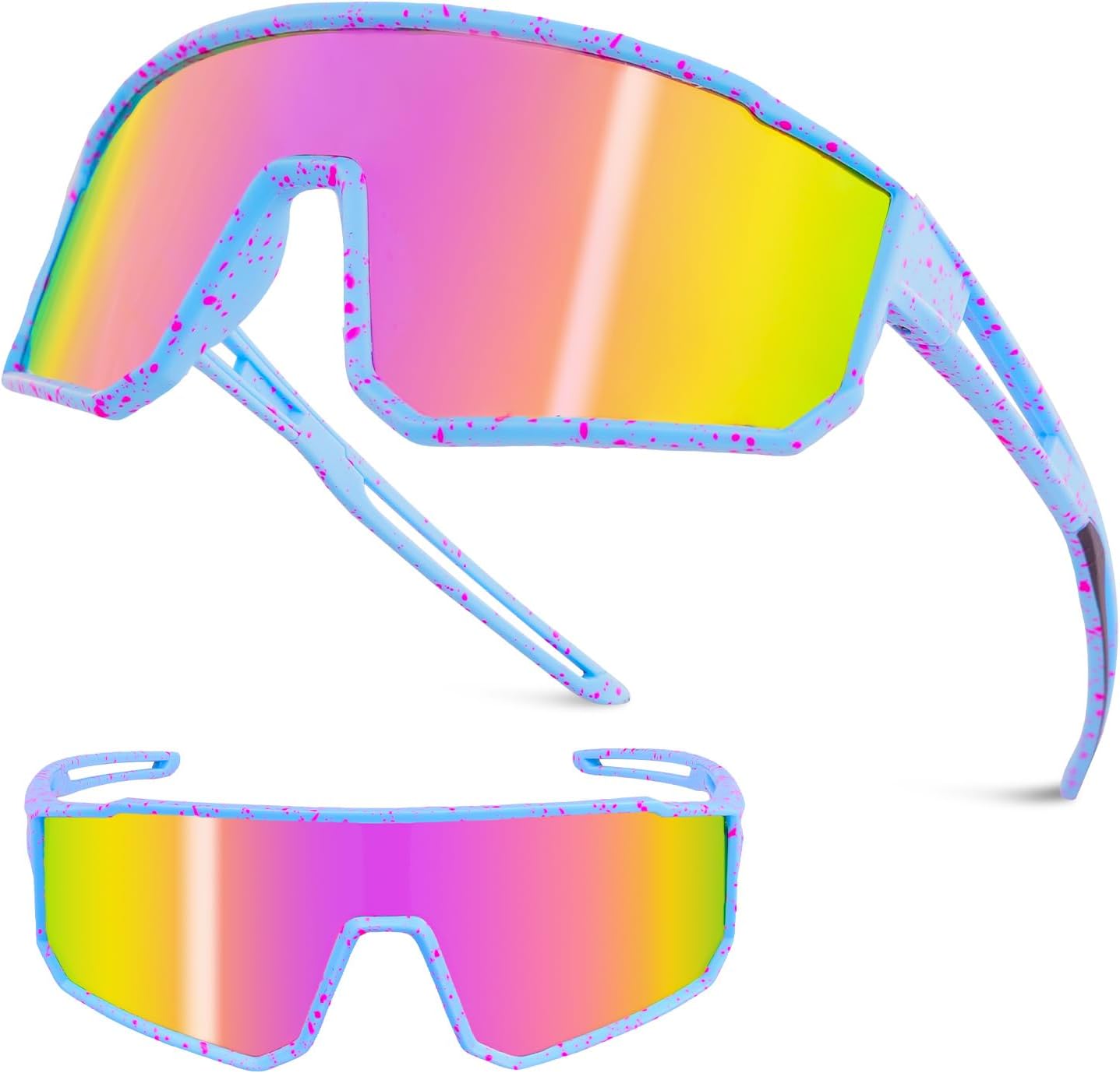 Youth Polarized Sunglasses Kids Baseball Glasses,Cycling Sport Shades for Boy Girl 8-14,UV400 Protection Volleyball Running - Image 1