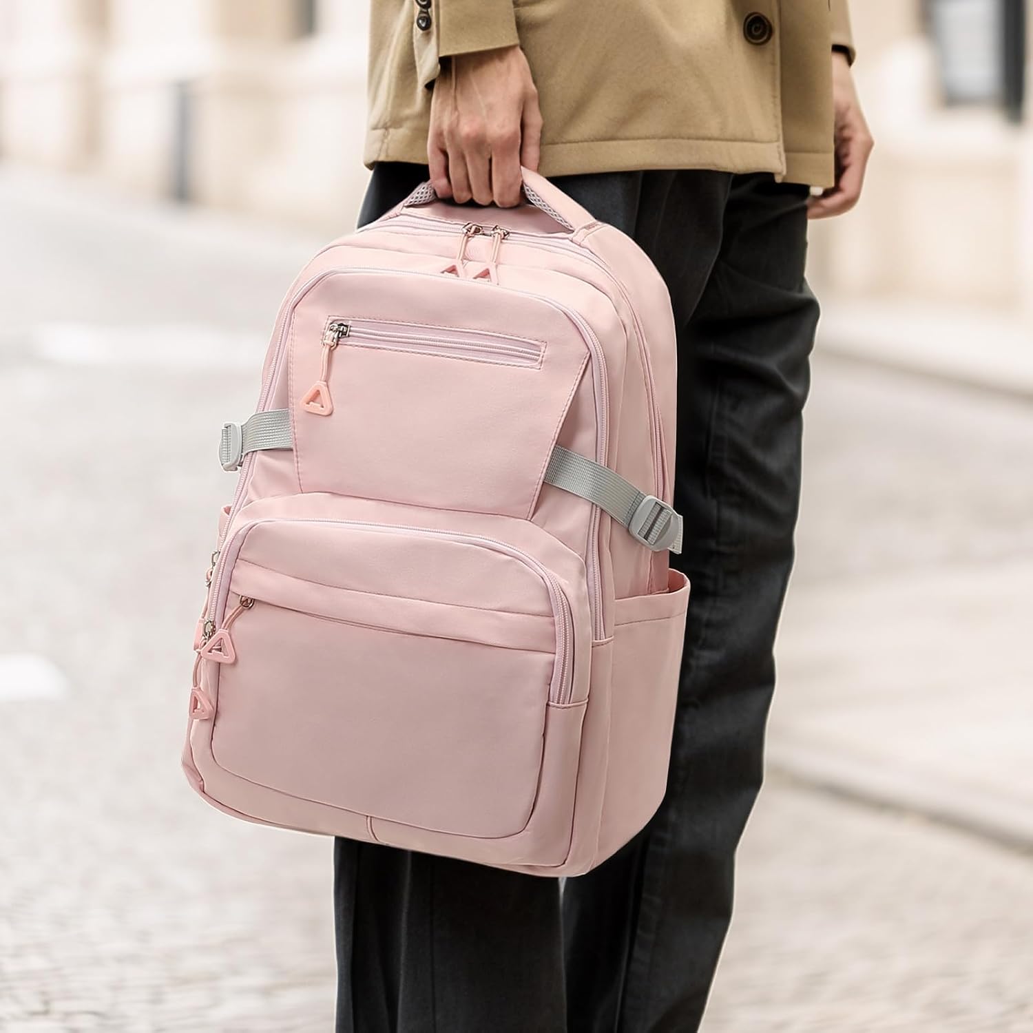 Girls Backpack, Lightweight Aesthetic Bookbag with Anti-Theft Pocket, Laptop Backpack for College and Daily Use - Image 6
