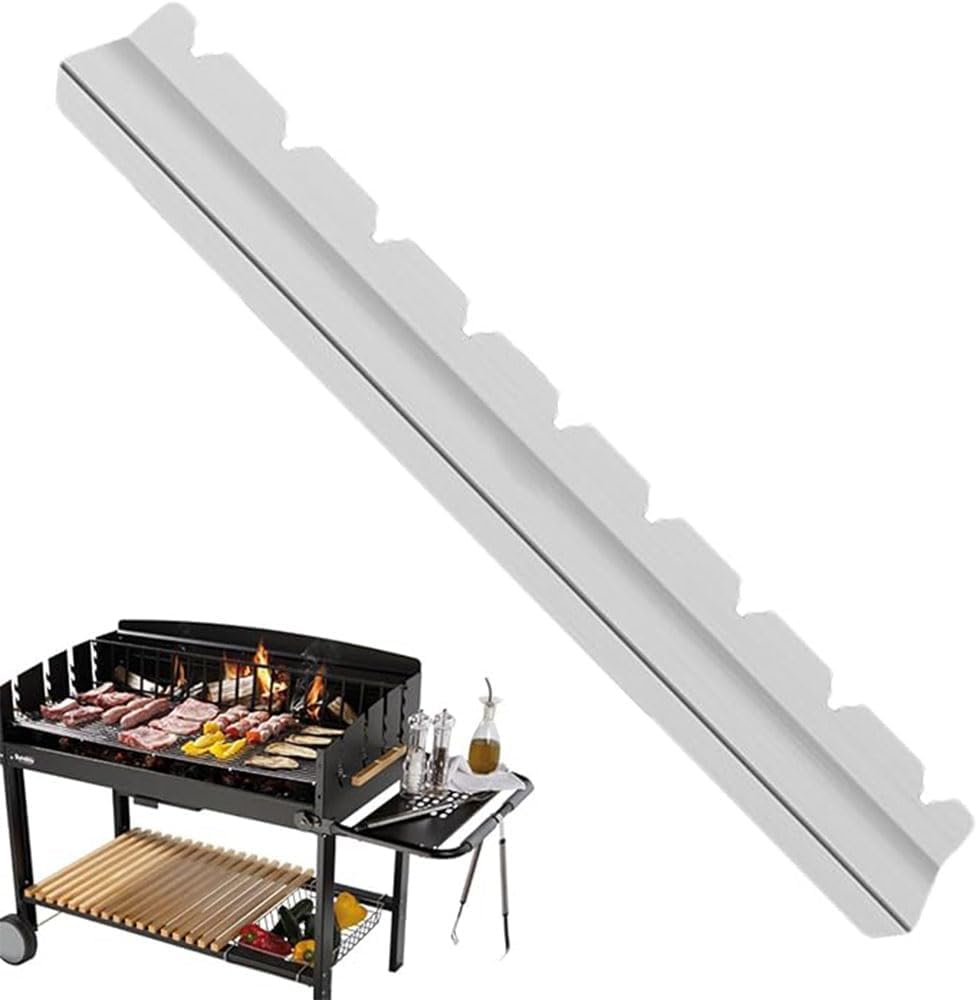 Stainless Steel Kebab Rack for BBQ Skewers, Shish Kabob Grilling Holder, 1 Pair - Image 4