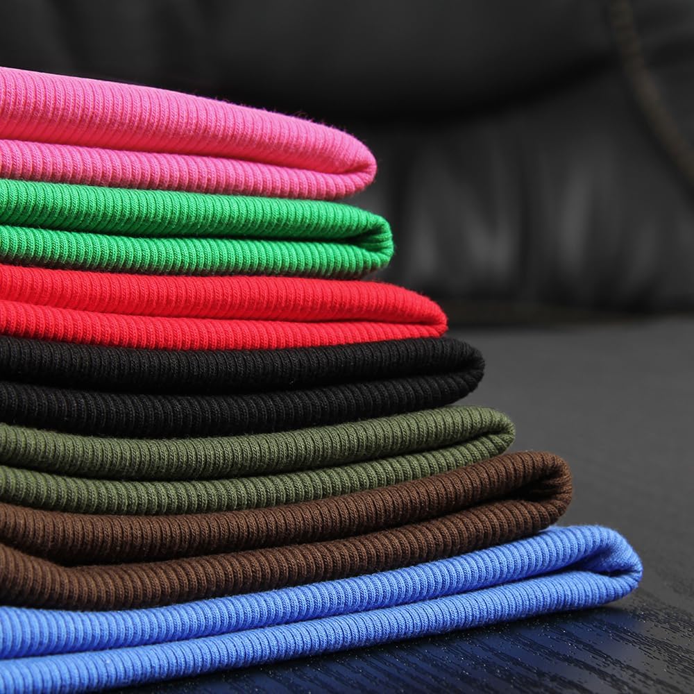 Women Spaghetti Strap Scoop Neck Ribbed Tank Tops Slim Fitted Cotton Camisole Basic Sleeveless Layering Shirts - Image 7