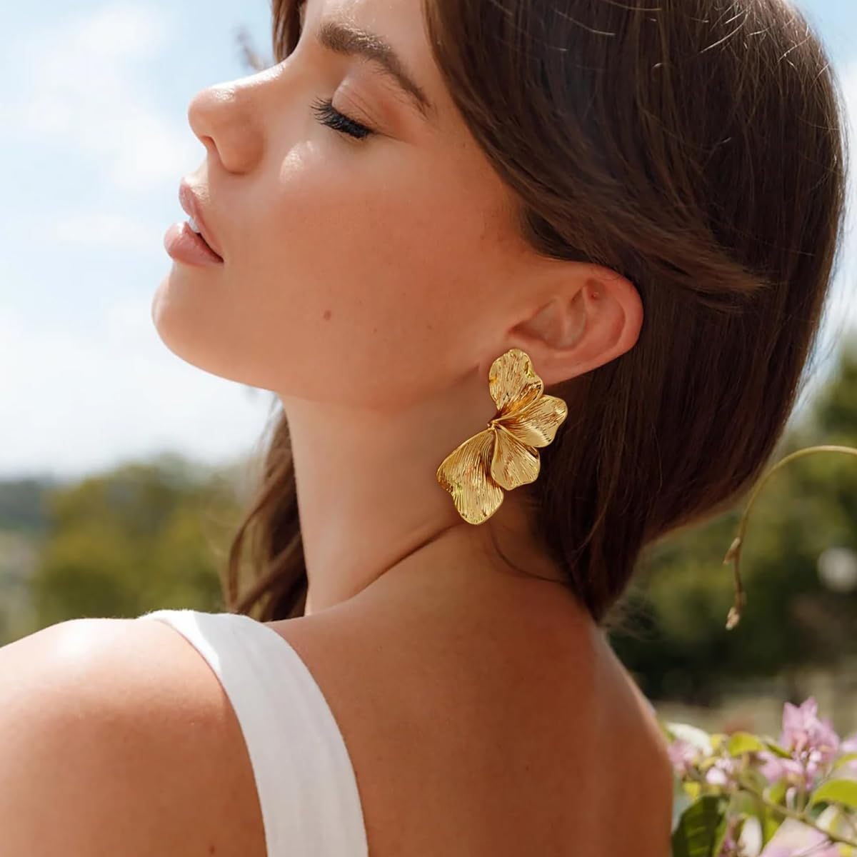 Gold Boho Ocean Earrings Shell Earrings Sea Shell Stud Earrings Beach Jewelry Gifts for Women - Image 2