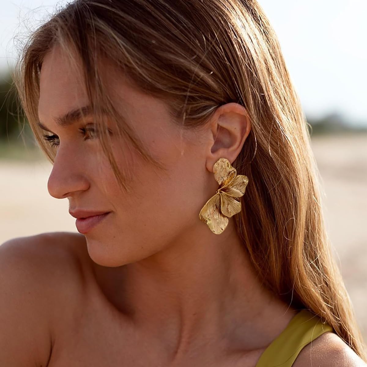 Gold Boho Ocean Earrings Shell Earrings Sea Shell Stud Earrings Beach Jewelry Gifts for Women - Image 3