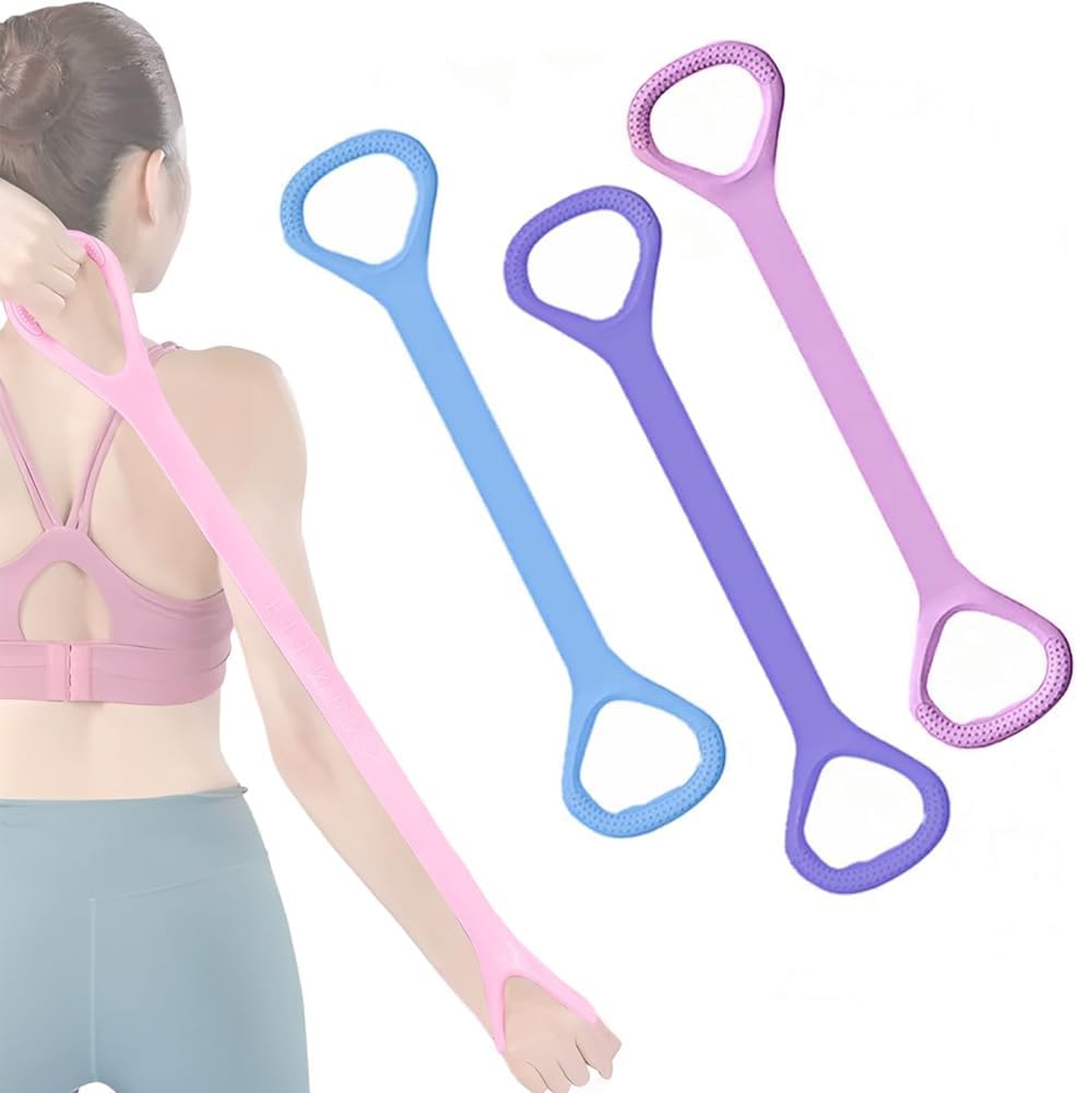 3 Pack Figure 8 Fitness Resistance Band, Elastic Bands for Working Out,Arm|Back|Chest Training Exercise Bands, Exercise Equipment for Yoga, Pilates,Physical Therapy - Image 1