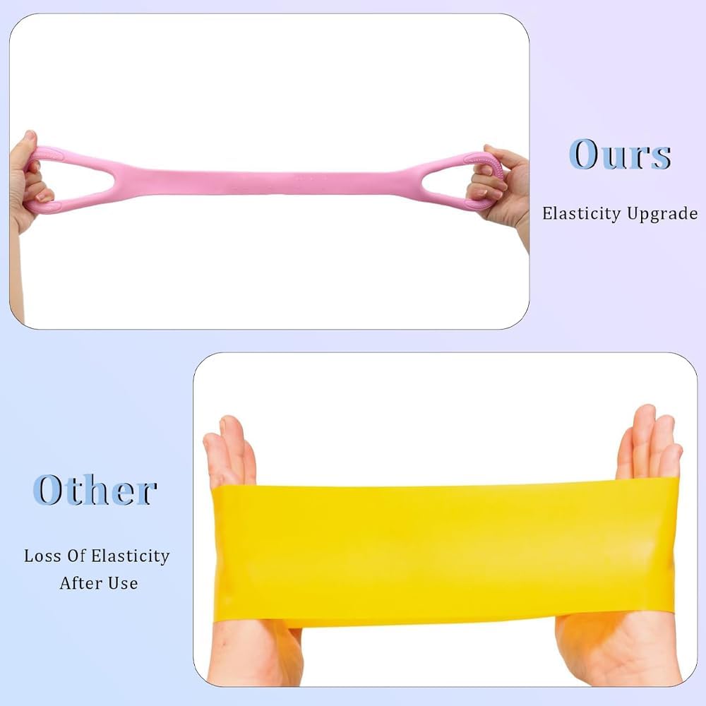 3 Pack Figure 8 Fitness Resistance Band, Elastic Bands for Working Out,Arm|Back|Chest Training Exercise Bands, Exercise Equipment for Yoga, Pilates,Physical Therapy - Image 3