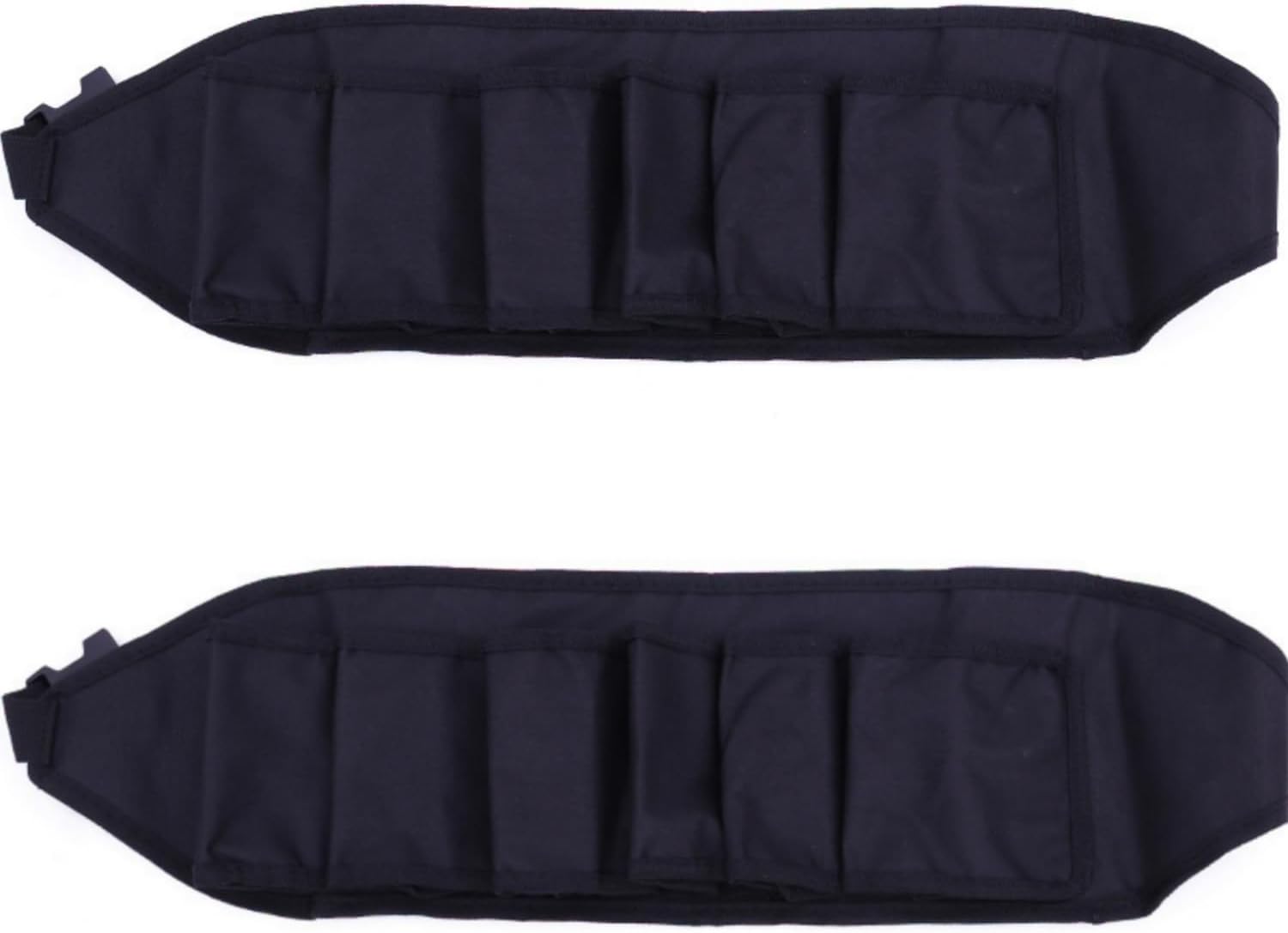 Beer Belt, Holds 6 Cans Beer Portable Bottle Waist Beer Belts for Beer Drinks Soda Can Bottles Beverage for Ouddoor Mountaineering,Camping,Hiking,Outdoor Party,Picnics etc. (Black 2pcs) - Image 1
