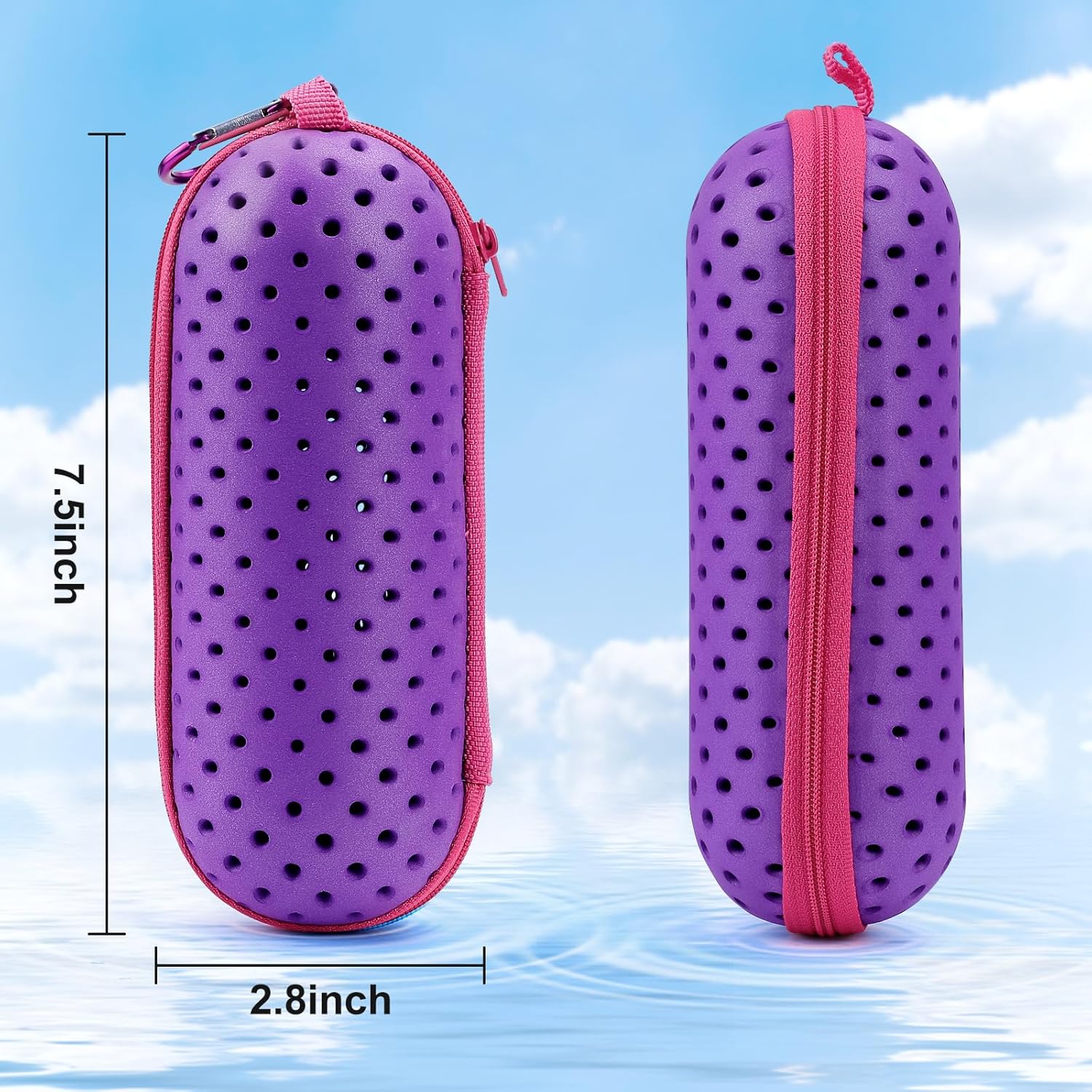 Swim Goggle Case For Swimming Goggles, Protective Cases for Goggles with Clip, Sunglasses, Goggles, Sports - Image 7