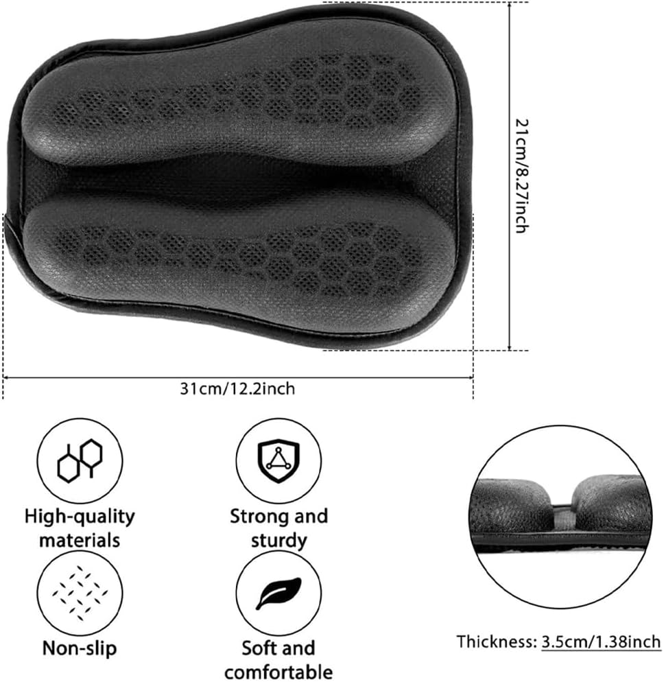 Motorcycle Seat Cushion,Pressure Relief Motorcycle Seat Pad,High Elasticity Gel 3D Honeycomb Structure for Motorbike Long Rides - Image 2